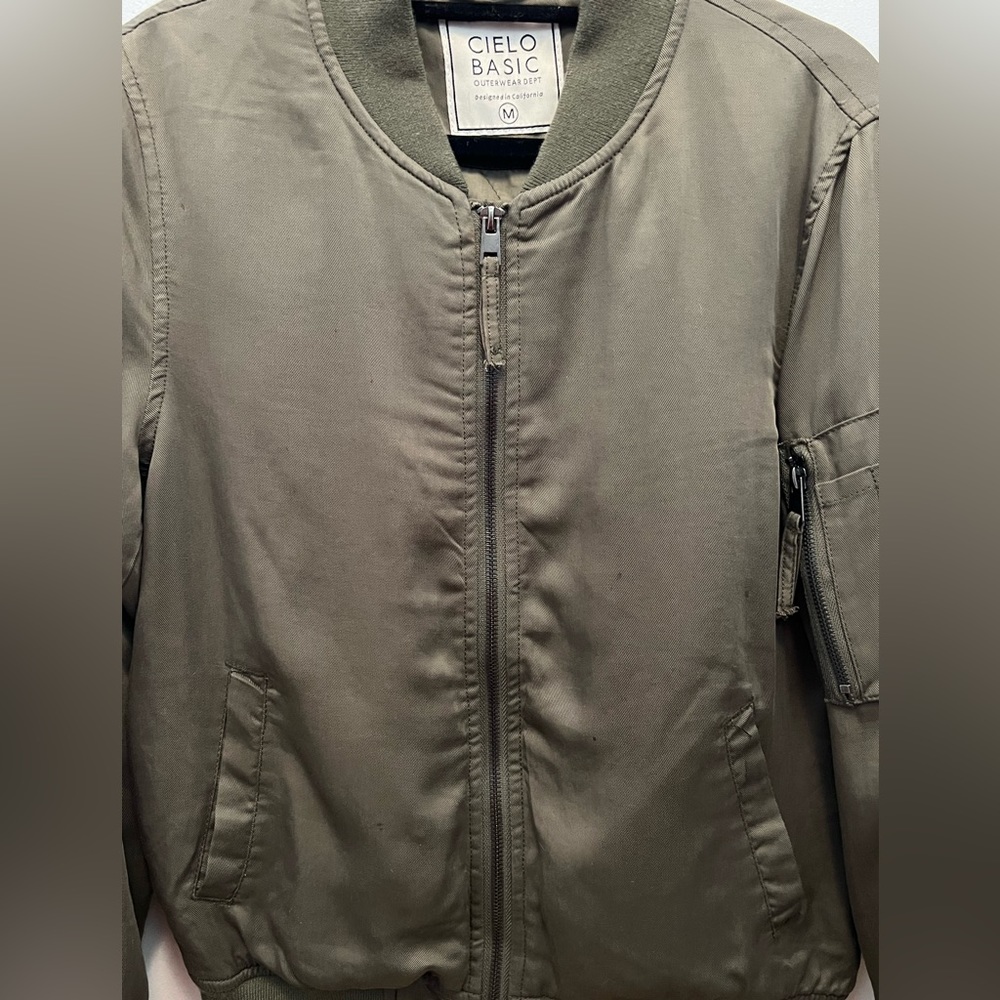 Cielo Basic Outerwear Dept Soft Olive Green Bombe… - image 2